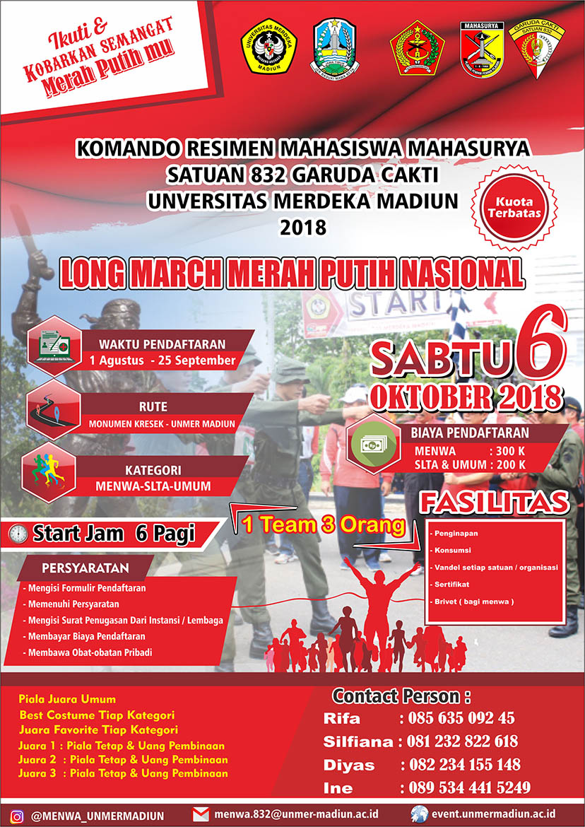 Long March Merah Putih Nasional 2018 